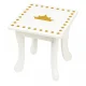 Kids Dressing Table WhiteDream STAR with Mirror and Stool, White