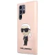 Karl Lagerfeld Samsung Galaxy S23 Ultra Case Liquid Silicone Ikonik Karl, Pink