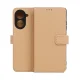 Smart Triangle Wallet Case for Motorola Edge 70, Brown