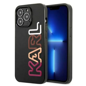 Karl Lagerfeld Multipink Brand Case for iPhone 13 / 13 Pro - Black