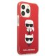 Karl Lagerfeld iPhone 13 Pro/13 Case Karl&Choupette Head Red