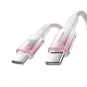 Joyroom S-A42 Crystal-Clear USB-C to USB-C Cable 1.2m, White
