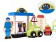 Wooden railway, car track + 70 pcs