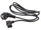 Maclean MCTV-803 Angled Power Cable, 3-Pin, EU Plug, 3m