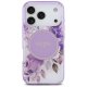 Guess IML Flower & Tonal Circle MagSafe Phone Case Cover iPhone 17 Pro - purple