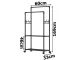 Clothes Hanger Rack Rail
