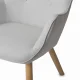 Sofotel Norse Lounge Chair with Footstool, Light Grey