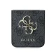 Guess Leather 4G Metal Logo Case for Samsung Galaxy Z Flip 6, Black