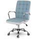 Sofotel Benton Office Chair, Fabric/Eco-Leather, Blue-White
