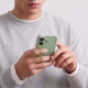 Tech-Protect MagPeak MagSafe CC case for iPhone 17, matte green