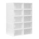 ModernHome 10-Cube Modular Shoe Organizer Cabinet