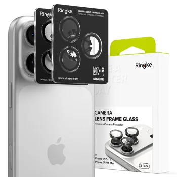 Ringke Camera Frame Protector 2-pack for iPhone 17 Pro / 17 Pro Max, Black