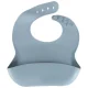 Ikonka KX4526_4 Silicone Baby Tableware Set Crab, 9 Pieces, Blue