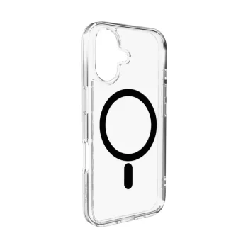 Puro iPhone 17 Case Lite Mag with MagSafe, Transparent with Black Ring