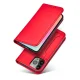Magnet Card Case for iPhone 13 Pro Wallet Pouch with Stand Red