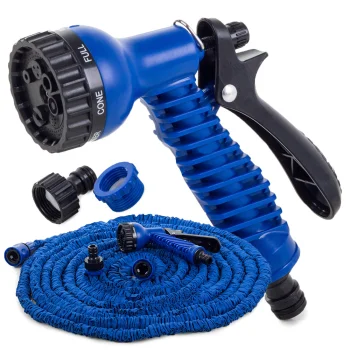 Expandable Garden Hose with Spray Gun, 10-30m, Blue