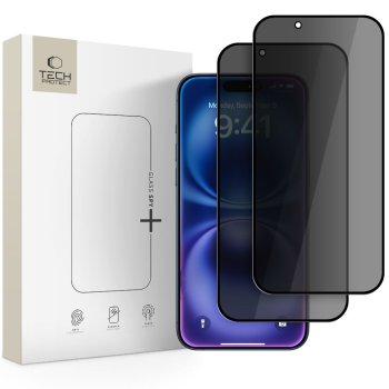 Apple iPhone 17 Air 6.5'' Tech-Protect Glass Spy+ Privacy Tempered Glass 2x
