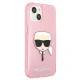 Karl Lagerfeld iPhone 13 mini Case Glitter Karl\'s Head, Pink