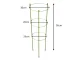 Plant Support Ring 90 cm with 3 Adjustable Rings, Green