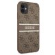 Guess 4G Stripe Case for iPhone 11 / XR - Brown