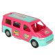 Foldable Doll Camper Van with Doll, Pool and Accessories