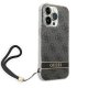 Чехол Guess 4G Print Strap для iPhone 14 Pro, Черный