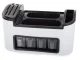 Multifunctional Kitchen Organizer for Cutlery and Spices, White/Black