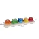 Kruzzel Wooden Shape Sorter Puzzle for Children, 15 Pieces