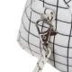 Maaleo 00024509 Two-Compartment School Pencil Case, White Checkered