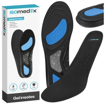 Isomedix Gel Shoe Insoles, Size 37-42, 1 Pair