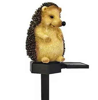Solar Garden LED Lamp in Hedgehog Shape, Warm white light