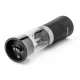 Huslog Electric Gravity Salt and Pepper Grinder Set with Base, Black
