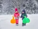 Large Plastic Snow Slider Sled for Kids (55 cm)
