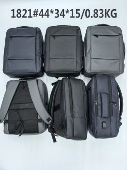 Men's Business Laptop Backpack with USB Port, Black