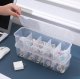 Cable Organizer Box with 5 Compartments for Wires, Transparent