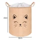 Kruzzel 24727 Toy and Laundry Basket, 42L, Beige