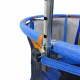 Kids Garden Trampoline with Enclosure Net, Basketball Hoop and Accessories, 155 cm, Blue