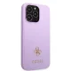 Guess Saffiano 4G Small Metal Logo Case for iPhone 13 Pro / 13, Purple