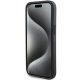 Чехол Guess Grip Stand 4G Triangle Strass для iPhone 15 - черный