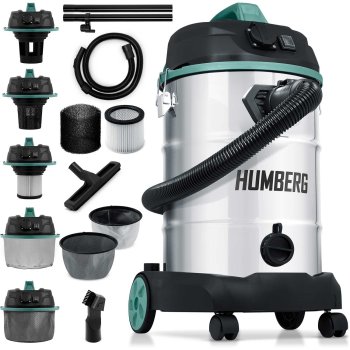 Humberg Industrial Wet & Dry Vacuum Cleaner 30L 1600W HM-402