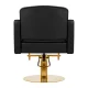 Gabbiano Turyn Hairdressing Chair Black with Gold Base