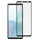 5D Aizsargstikls Sony Xperia 10 VI, Melns Pilna Pārklājuma (Tempered Glass)