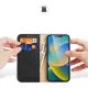 Dux Ducis Hivo Leather Flip Case for iPhone 14 Plus with RFID, Black