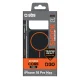 SBS D3O Core Case for iPhone 18 Pro Max / 17 Pro Max with MagSafe, Black and Orange