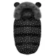 Sleeping bag for stroller, sled Elmi Ricokids - black in triangles