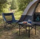 MultiGarden Folding Camping Table 53x55 cm, Black