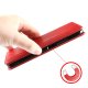 Xiaomi Redmi Note 8 Pro Vintage Style Magnetic Leather Wallet Case Cover, Red