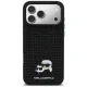 Karl Lagerfeld Rhinestones Karl&Choupette Pin Phone Case Cover iPhone 17 Pro Max - Black