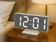 Digital LED Clock with Alarm and Thermometer, White