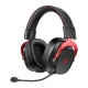 QCY Heroad VT200 Tri-Mode Wireless Gaming Headphones, Black/Red